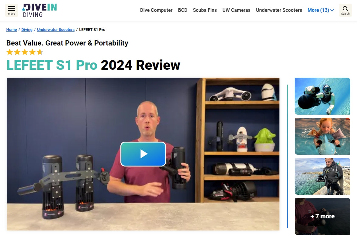 DIVEIN LEFEET S1 Pro 2024 Review