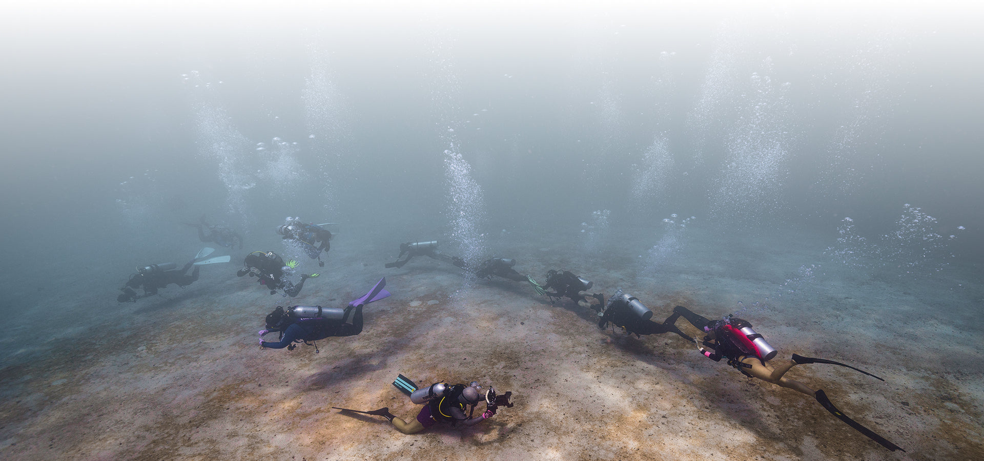 Divers exploring underwater
